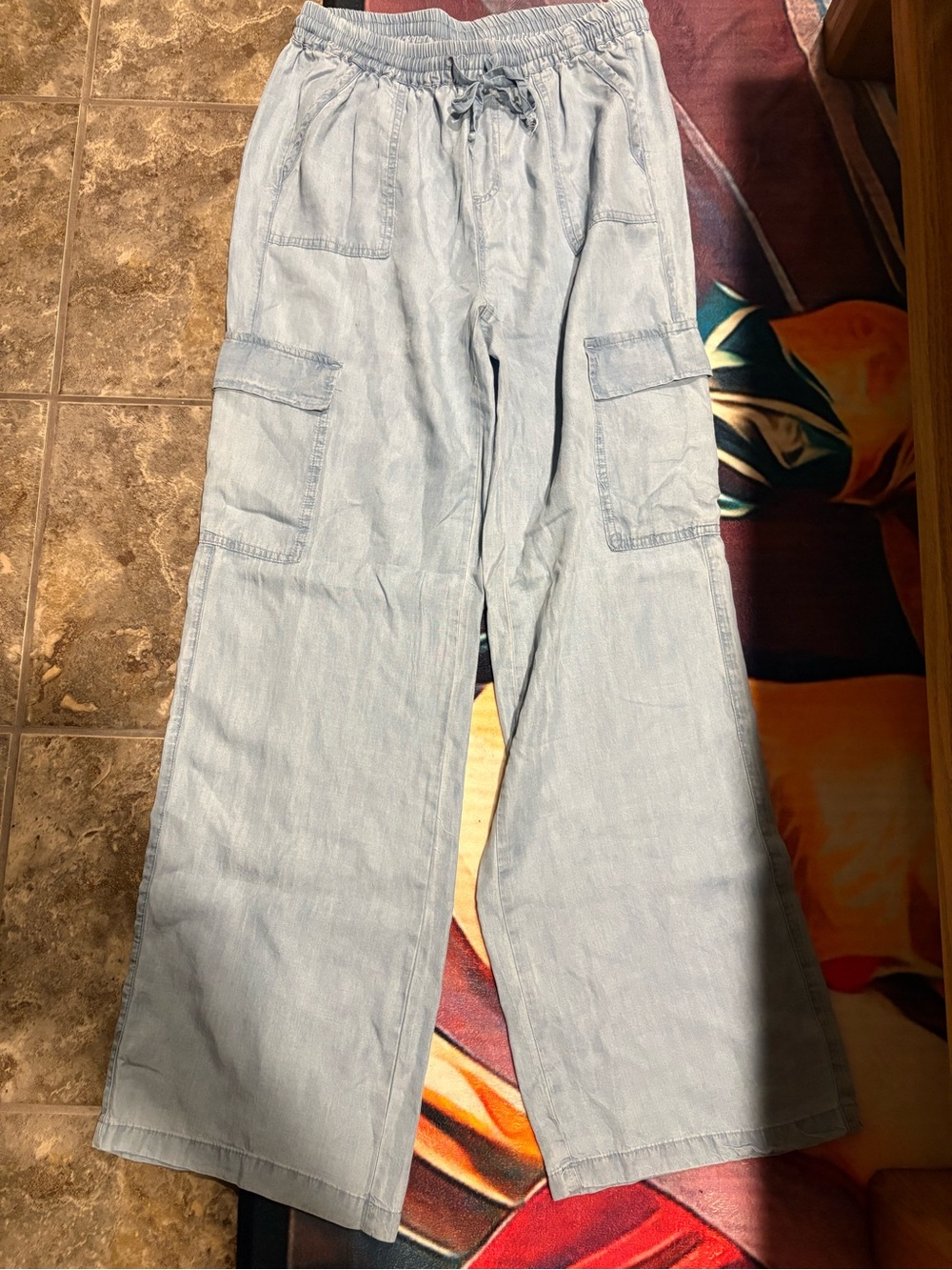Love Tree Light Blue Men's Cargo Pants